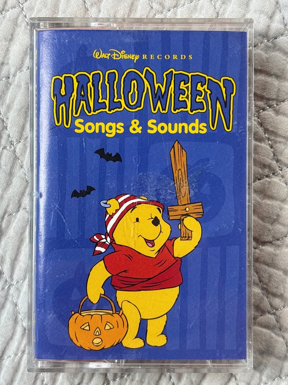Walt Disney Halloween songs & sounds Themes scary spooky 1997 orange cassette